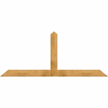 Ekena Millwork Portland Rough Sawn Timber Gable Bracket, Western Red Cedar, 96"W x 40"H x 2"D x 6"F, 10/12 Pitch GBW096X40X0206POR00RWR